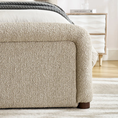 Tasmin Queen Upholstered Fabric Platform Bed