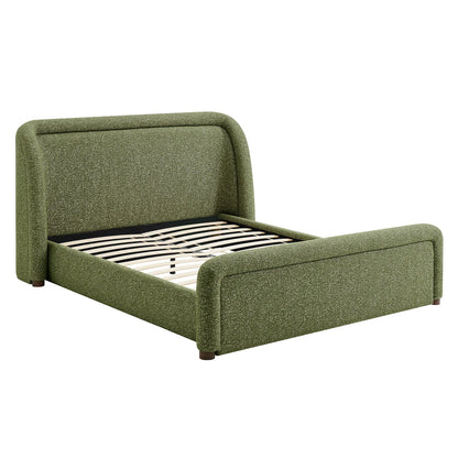 Tasmin Queen Upholstered Fabric Platform Bed