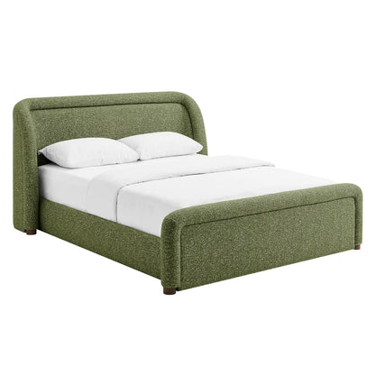 Tasmin Queen Upholstered Fabric Platform Bed