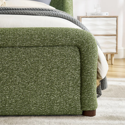 Tasmin Queen Upholstered Fabric Platform Bed