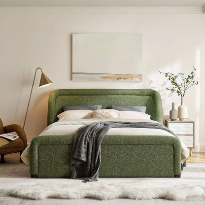 Tasmin Queen Upholstered Fabric Platform Bed