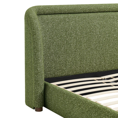 Tasmin King Upholstered Fabric Platform Bed