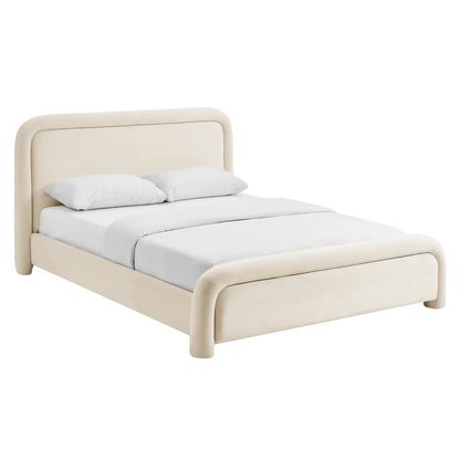 Beck Queen Performance Velvet Platform Bed