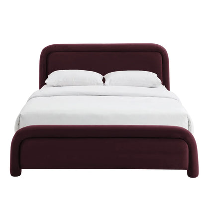 Beck Queen Performance Velvet Platform Bed