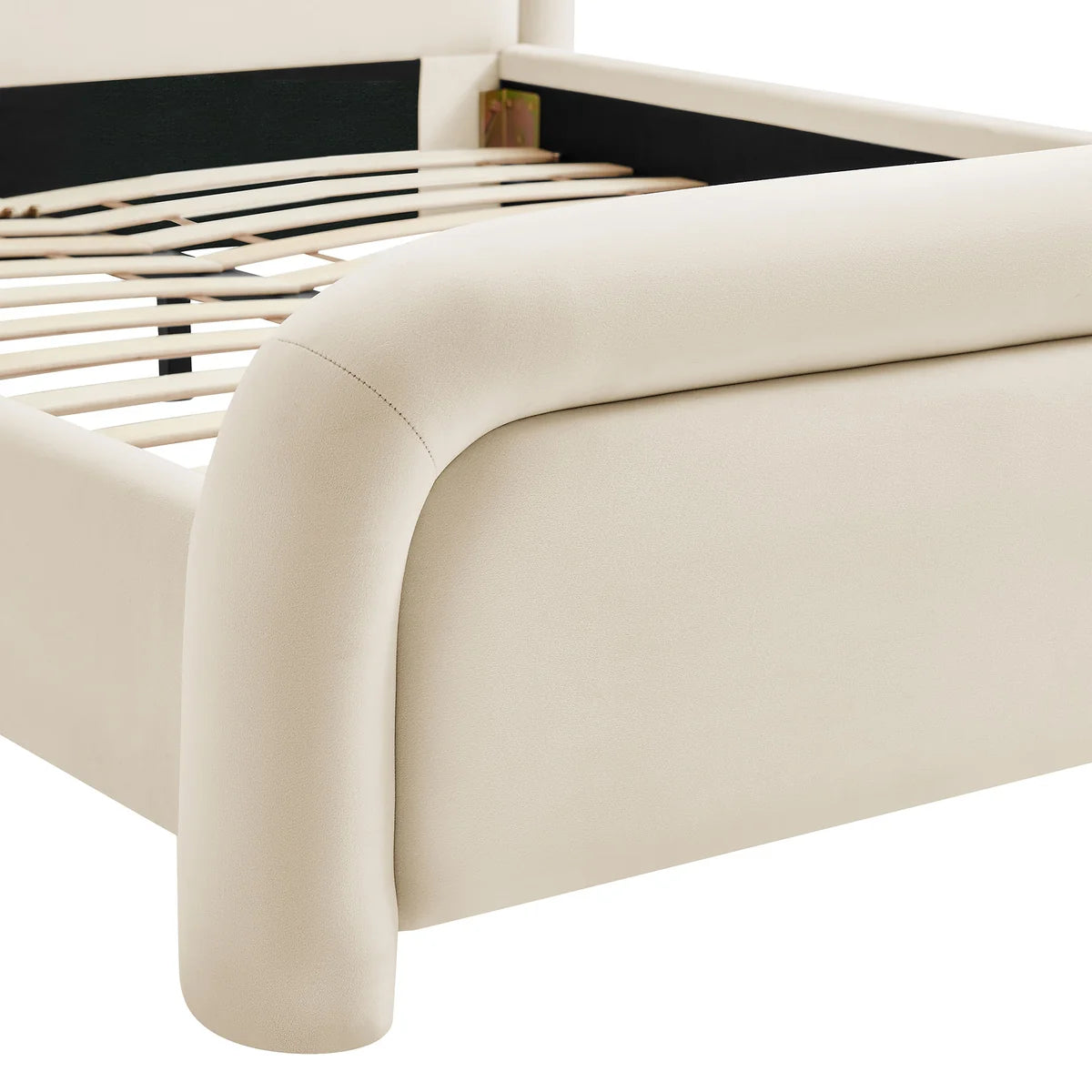 Beck King Performance Velvet Platform Bed