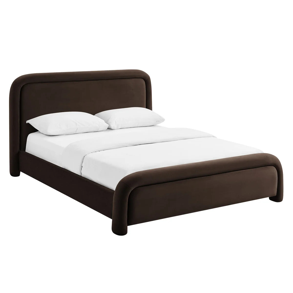 Beck King Performance Velvet Platform Bed