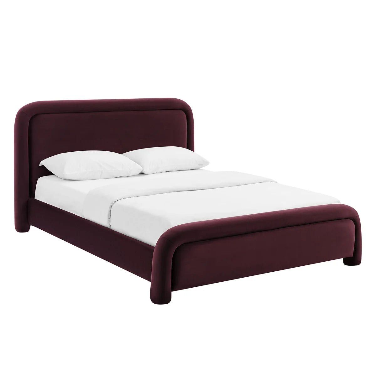 Beck King Performance Velvet Platform Bed