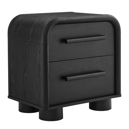 Bellamy Curved 2‑Drawer Nightstand