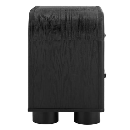 Bellamy Curved 2‑Drawer Nightstand