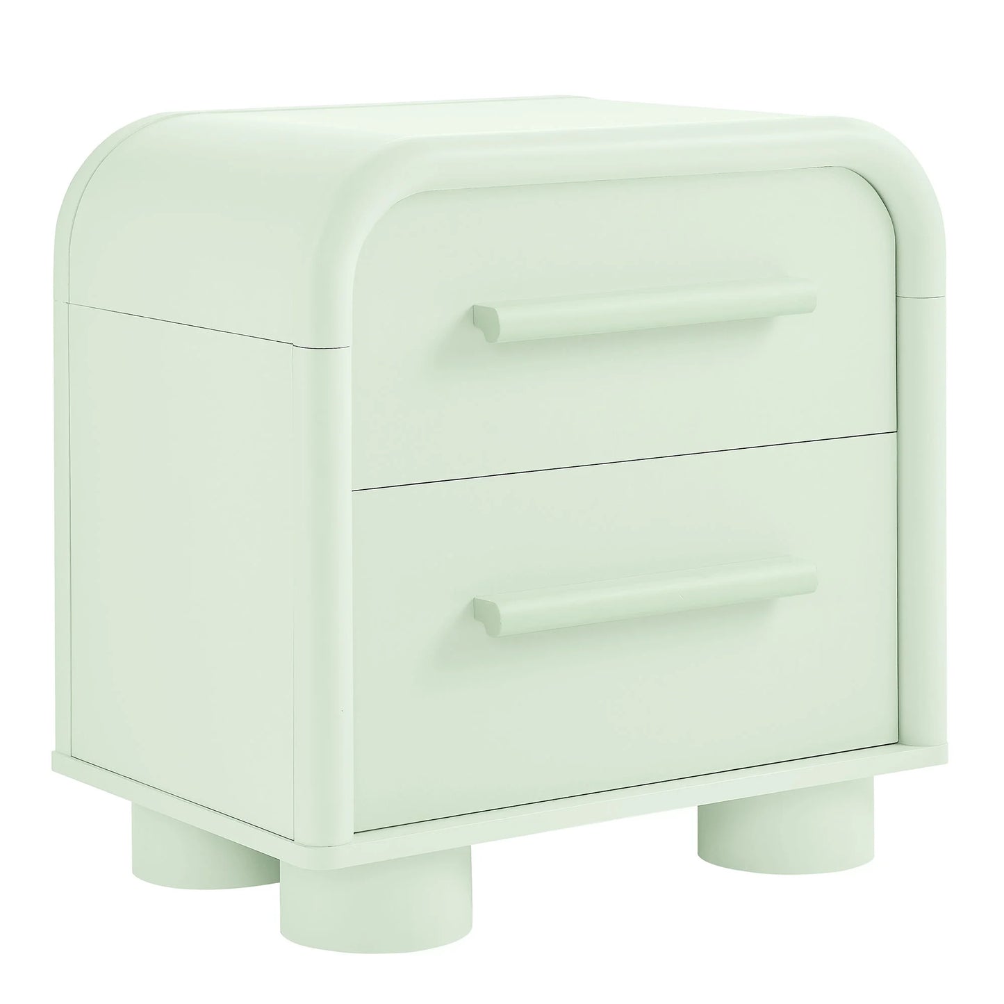 Bellamy Curved 2‑Drawer Nightstand