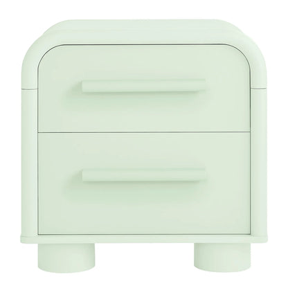 Bellamy Curved 2‑Drawer Nightstand