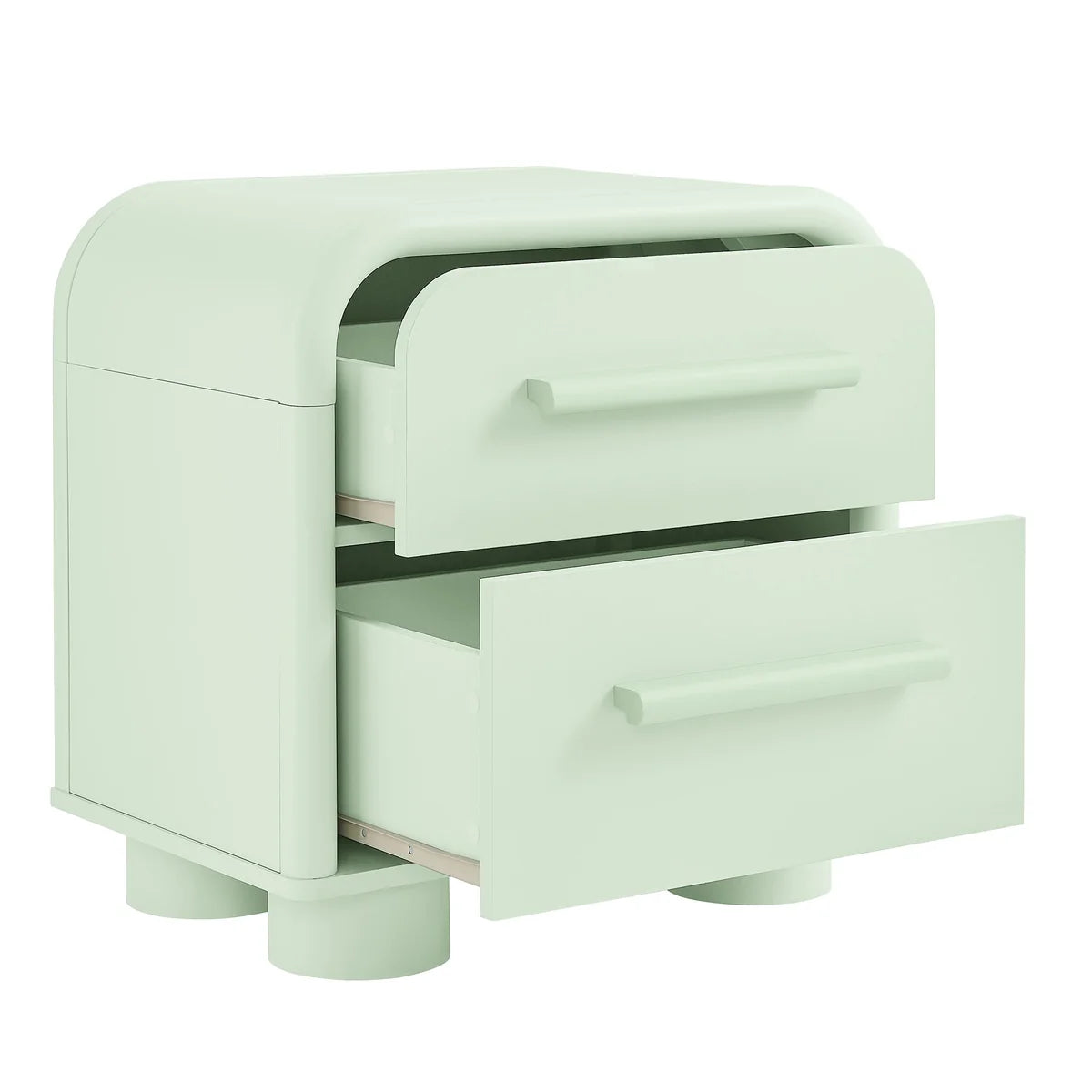 Bellamy Curved 2‑Drawer Nightstand