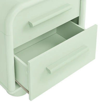 Bellamy Curved 2‑Drawer Nightstand