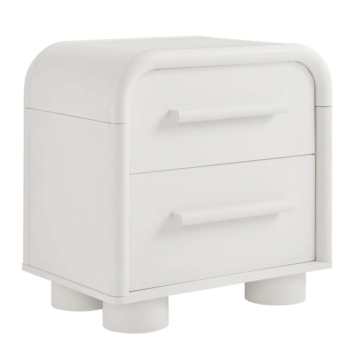 Bellamy Curved 2‑Drawer Nightstand