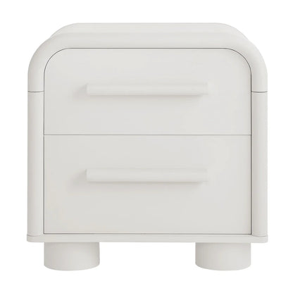 Bellamy Curved 2‑Drawer Nightstand