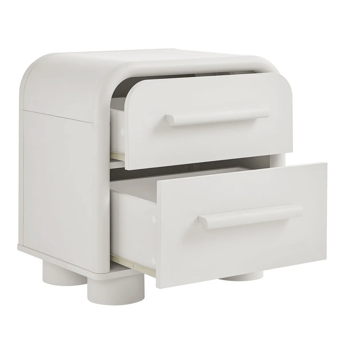 Bellamy Curved 2‑Drawer Nightstand