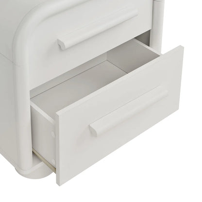 Bellamy Curved 2‑Drawer Nightstand