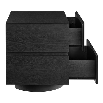 Koval Floating Pedestal 2‑Drawer Nightstand