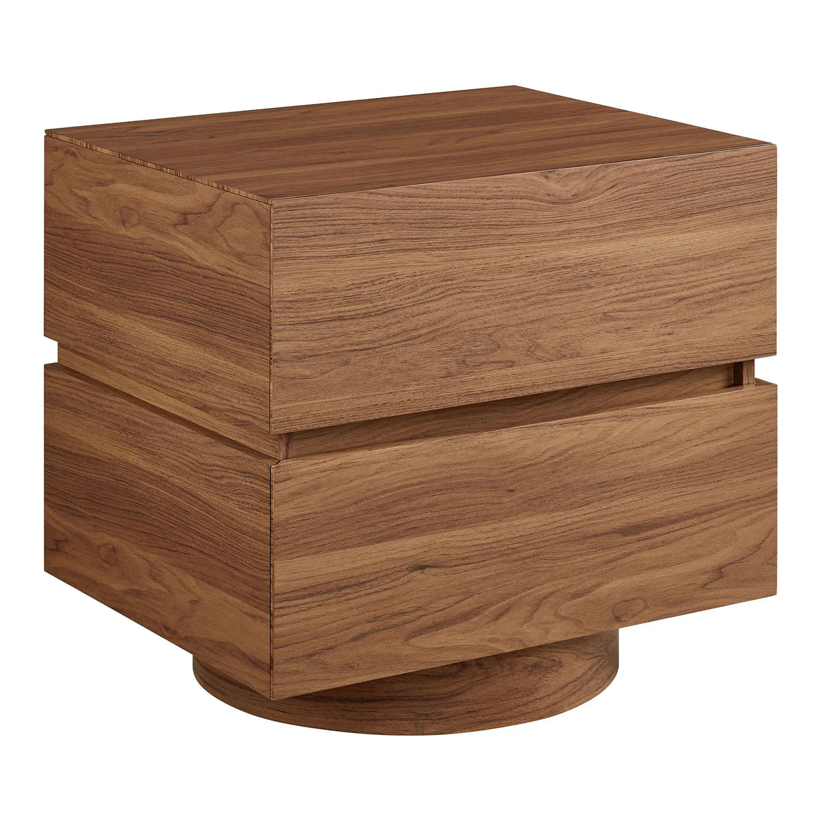 Koval Floating Pedestal 2‑Drawer Nightstand