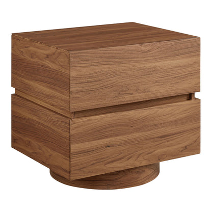 Koval Floating Pedestal 2‑Drawer Nightstand