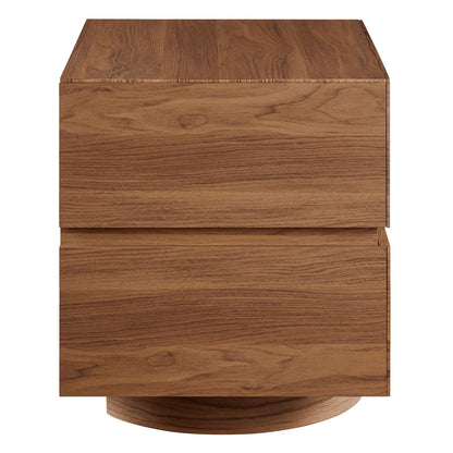 Koval Floating Pedestal 2‑Drawer Nightstand