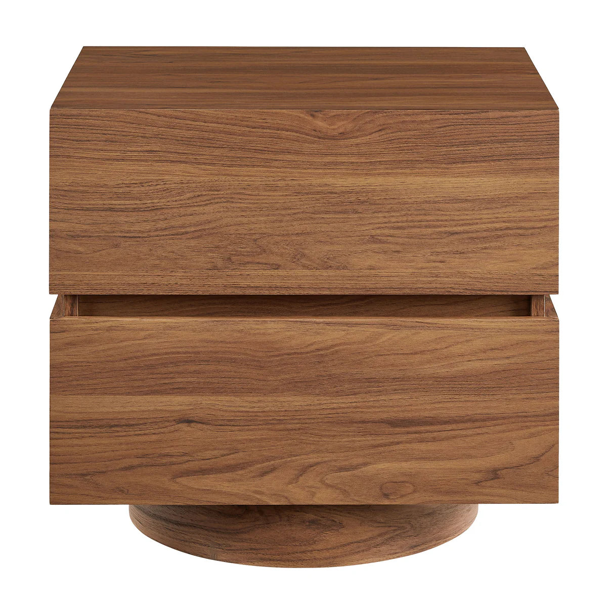 Koval Floating Pedestal 2‑Drawer Nightstand