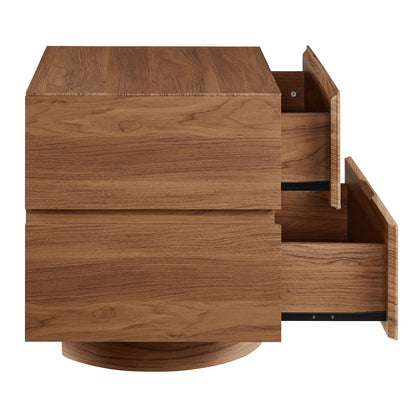 Koval Floating Pedestal 2‑Drawer Nightstand