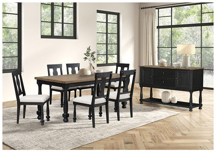 Neue Mills Rectangle Dining Table - Stylish & Durable Dining Table with a Modern Farmhouse Design