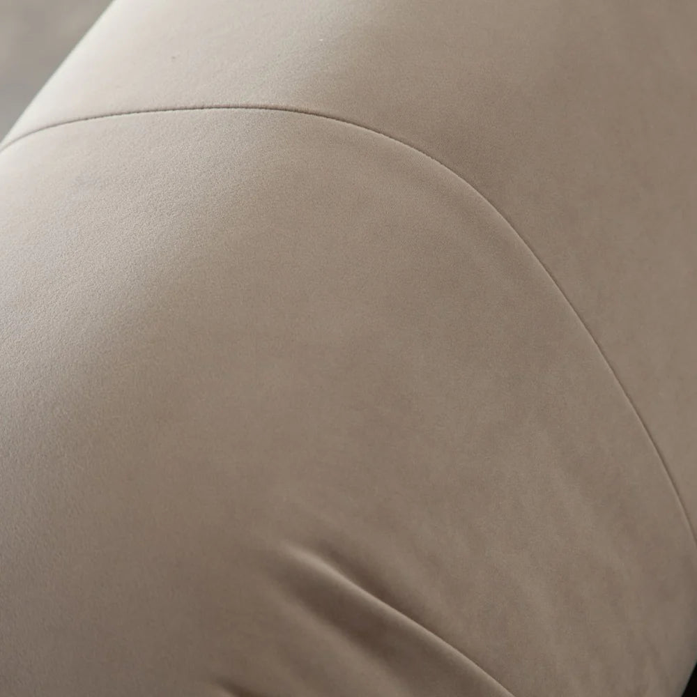 Paloma 3PC Modular Sofa in Mink Tan Velvet – Stylish & Comfortable