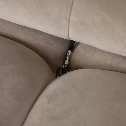 Paloma 3PC Modular Sofa in Mink Tan Velvet – Stylish & Comfortable