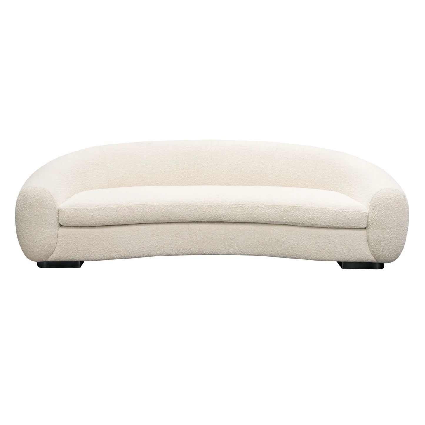 Pascal Sofa in Bone Bouclé Fabric - Elegant and Cozy Seating with a Soft, Textured Finish for Modern Living Spaces