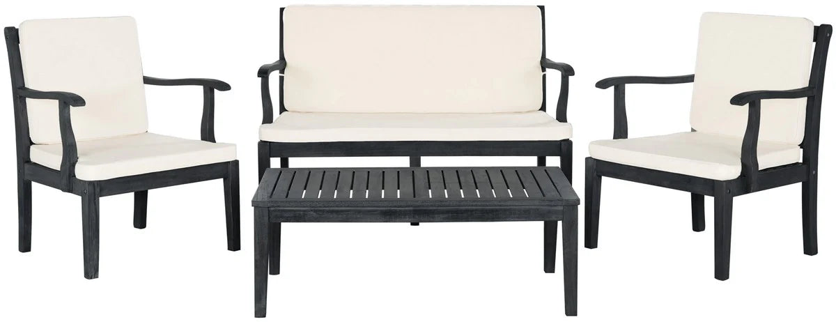 Del Mar 4-Piece Outdoor Furniture Set - Stylish and Comfortable Seating for Relaxed Outdoor Living