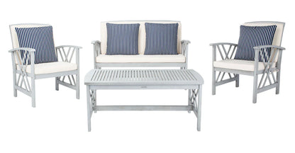 Fontana 4-Piece Outdoor Living Set - Elegant and Comfortable Patio Furniture for Stylish Outdoor Entertaining