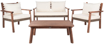 Reid 4-Piece Outdoor Living Set - Stylish and Comfortable Patio Furniture for Relaxed Outdoor Gatherings