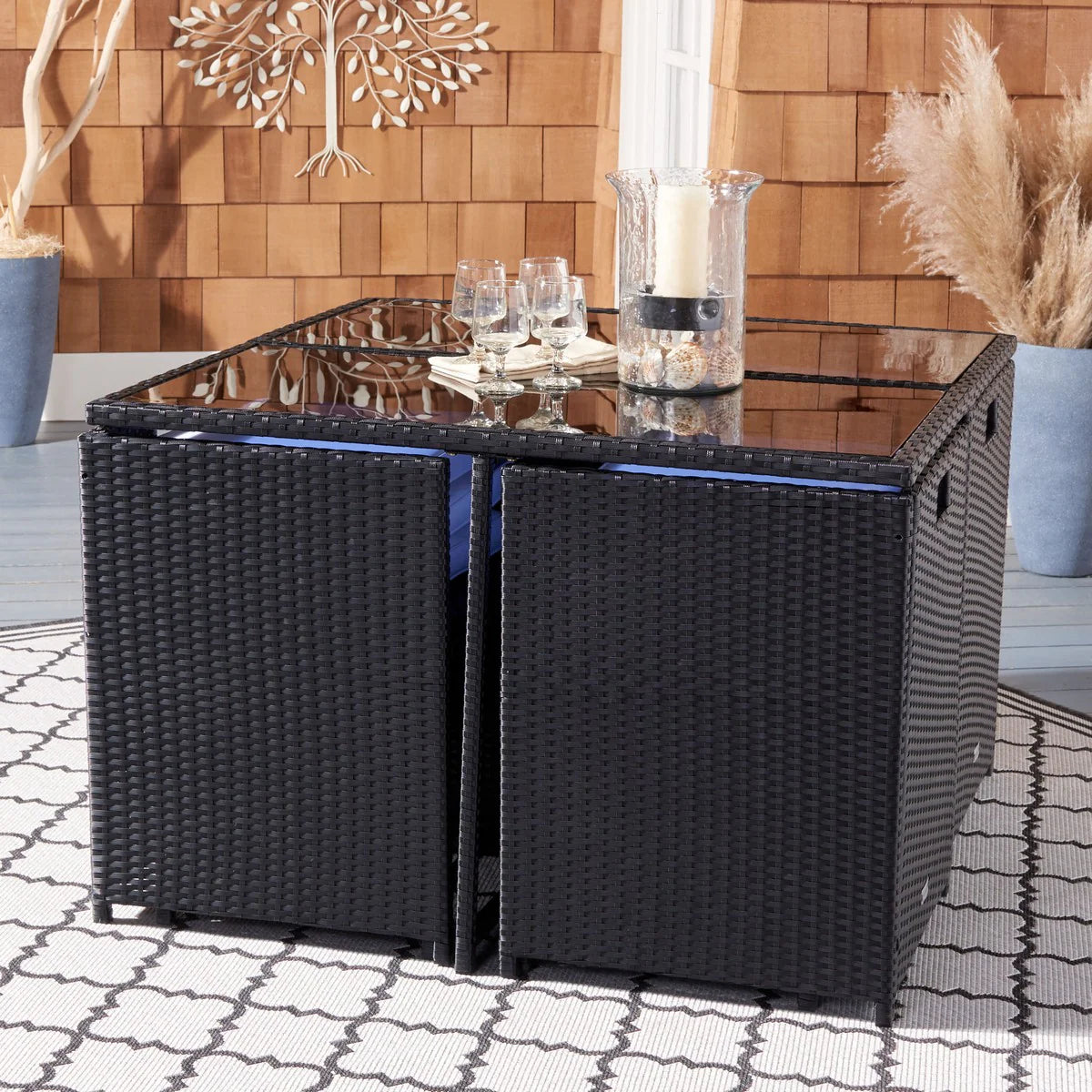Enerson Outdoor Dining Set - Modern and Durable Dining Solution for Stylish Outdoor Entertaining