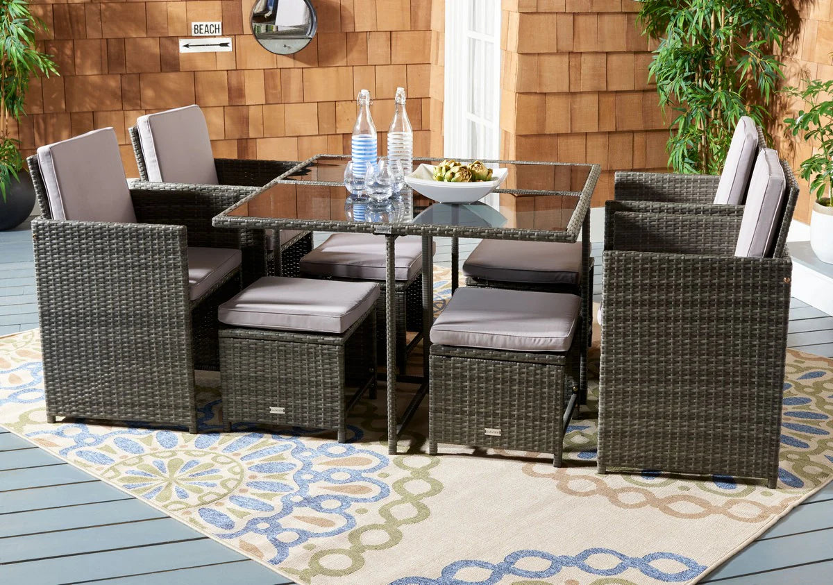 Enerson Outdoor Dining Set - Modern and Durable Dining Solution for Stylish Outdoor Entertaining