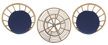 Lersa 3-Piece Rattan Lounger Set - Comfortable and Stylish Seating for Relaxing Outdoors