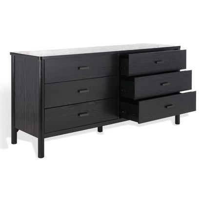 Jaylessa Wood Dresser – Elegant 6-Drawer Wooden Storage for Bedroom