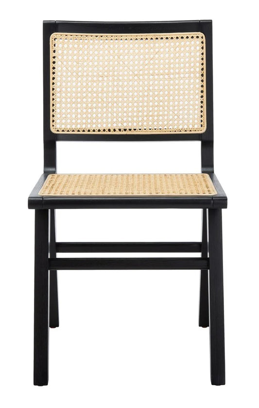 Hattie Elegant Cane Dining Chair Set of 2 - Stylish and Comfortable Seating for Contemporary Dining Spaces
