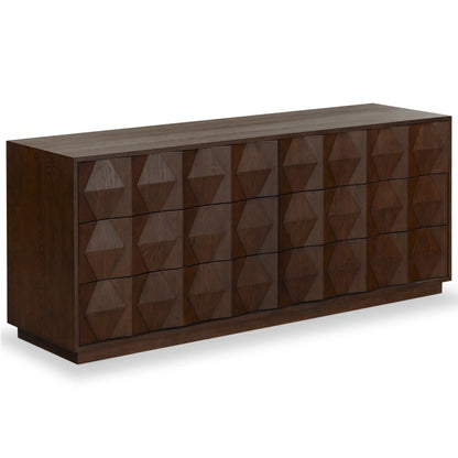 Riabelle Wood 6-Drawer Dresser - Stylish and Spacious Storage Solution for Modern Bedrooms