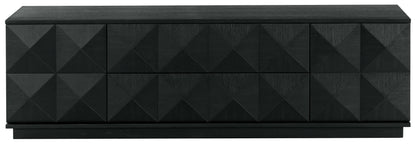 Patty 4-Door Wood Media Stand - Stylish and Functional Storage Solution for Your Entertainment Space