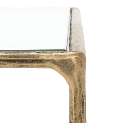 Jessa Rectangle Metal Coffee Table – Modern & Durable Living Room Table