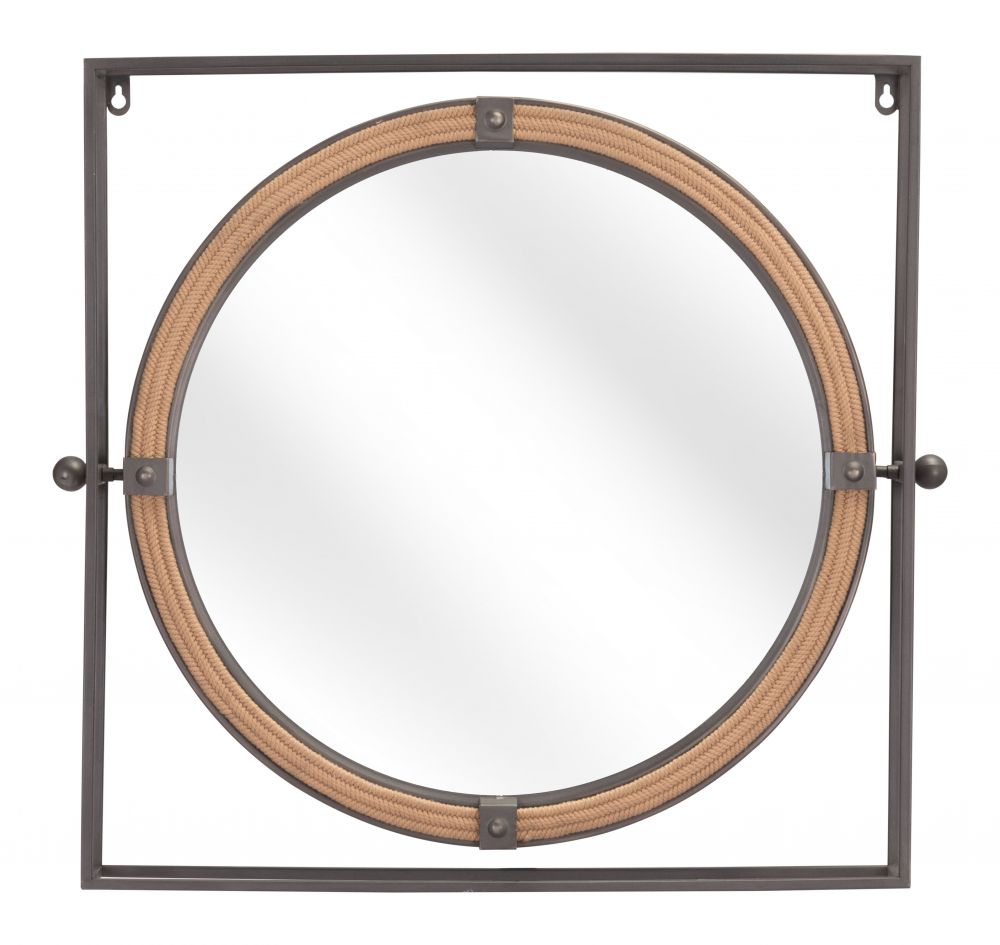 Capell Mirror Antique Gray