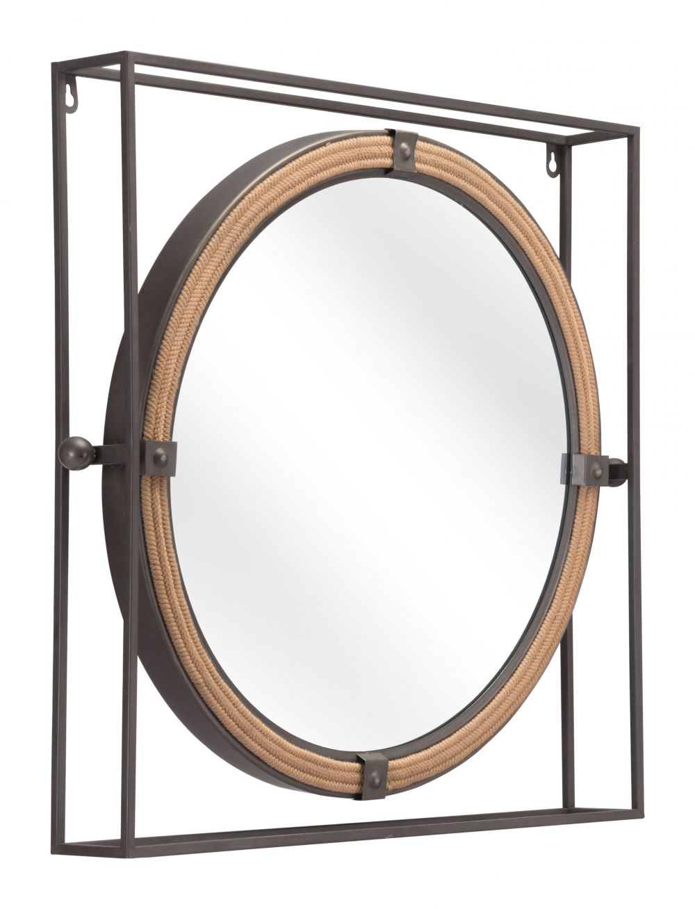 Capell Mirror Antique Gray