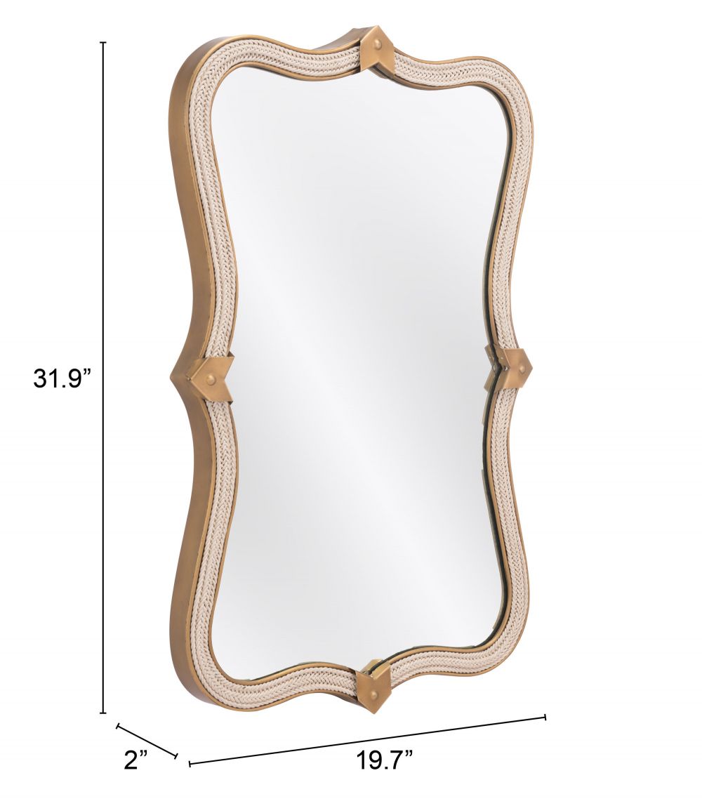 Hillegass Mirror Brass