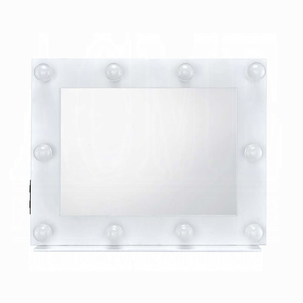 Avery Accent White Finish Mirror