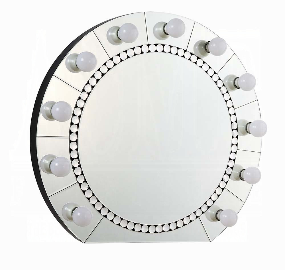 Farai Accent Mirrored & Faux Crystal Diamonds Mirror