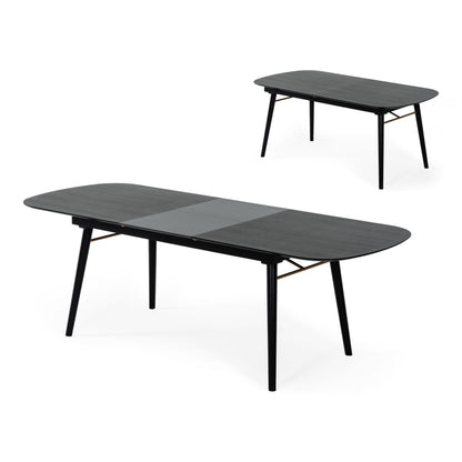 Addax Black Extendable Dining Table