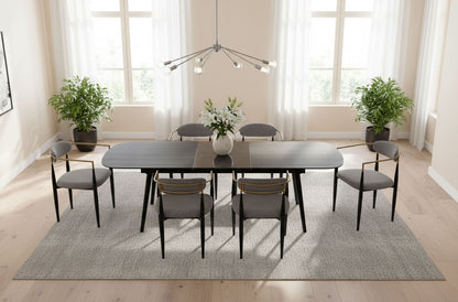 Addax Black Extendable Dining Table