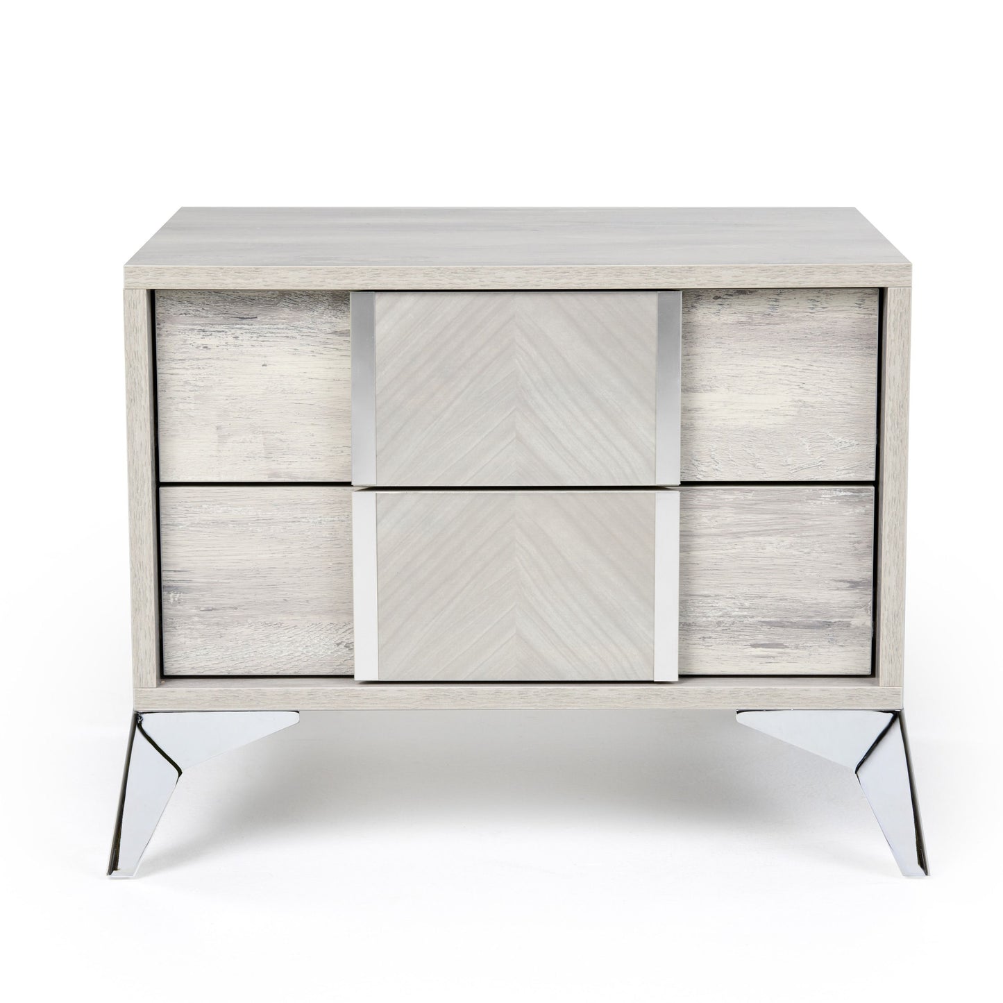 Alexa Light Grey Gloss Nightstand